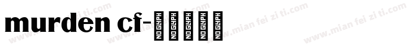 murden cf字体转换
